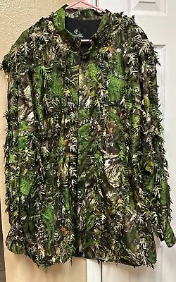 Mothwing Spring Mimicry Camo Hunting Shirt Large Leafy Ghillie Turkey Hunting • $60