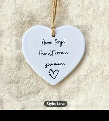 Never Forget Heart Hanging Plaque • £0.49