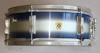 Vintage 1961 Ludwig Pioneer 5X14 Blue/silver Ducco Snare Drum + Case • $265