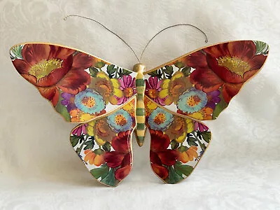 Mackenzie Childs Flower Market Butterfly Large Indoor Decor Wall Art NIB M23-ap • $75.24