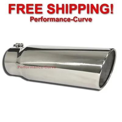 Diesel Stainless Steel Bolt On Exhaust Tip 5  Inlet - 6  Outlet - 18  Long • $58.95