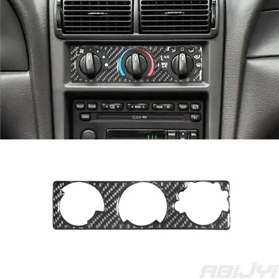 For Ford Mustang 2001-2004 Carbon Fiber Interior Climate Control Cover Trim • $9.54