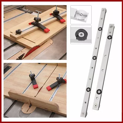 300mm/450mm T-Track Slider Miter Bar Table Saw Gauge Aluminium Alloy Bar Tool • £29.89