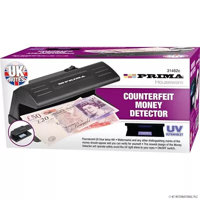 £8.95 • Buy Electric Detector Uv Counterfeit Fake Bank Note Money Forgery Notes Forge Gift