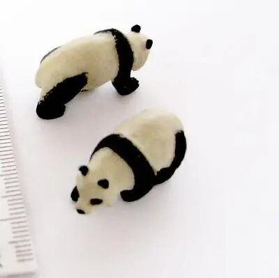 3 Toy Panda Figures 11531 Micro-Mini Doll House Shoppe Miniature Animal • $4.74