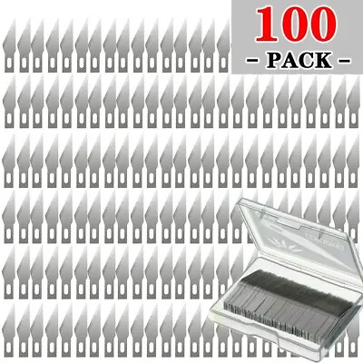 100 PCS Blades #11 Knife Style For Exacto X-Acto Hobby For Multi Tool Crafts+BOX • $12.59