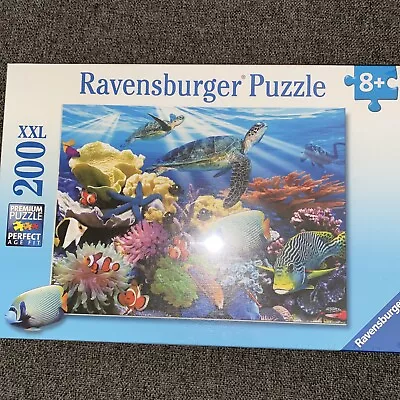Ravensburger Ocean Turtles Jigsaw Puzzle 200 Pcs Tropical Fish Reef New Sealed • $9.99