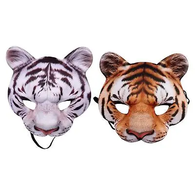 £6.88 • Buy Zoo Animal Mask Half Masks Accessory Halloween Adult Costume