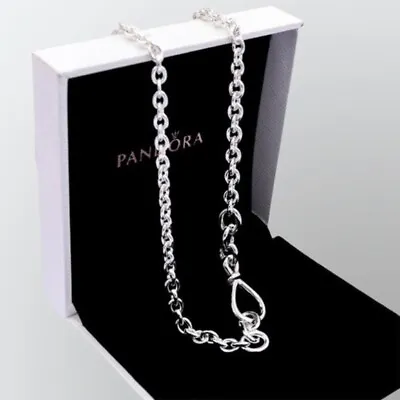 $95 • Buy Pandora Chunky Infinity Knot Chain Necklace Sterling Silver 50cm 398902C00-50