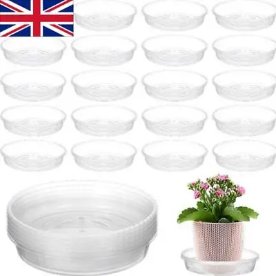 10x Saucer Base Round Plant Flower Pot Plate Water Drip Tray Planter Garden • £5.50