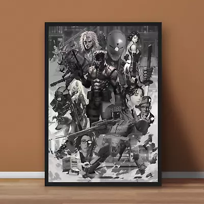 Metal Gear Solid Konami Hideo Kojima Video Game Art Poster Print - No Frame • $15.99
