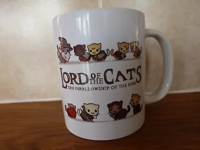 Coloured Mug “LORD OF THE CATS” THE FURRLLOWSHIP OF THE RING • £12