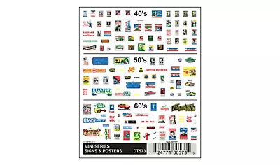 NEW Woodland Scenics DT573 Mini-Series Signs And Posters Decal / Stickers • $14.25