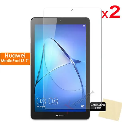 2 Pack Of CLEAR Screen Protector Covers For Huawei MediaPad T3 7  Tablet • £2.95