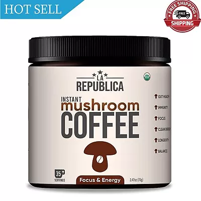 La Republica Organic Mushroom Coffee (35 Servings) • $30.23