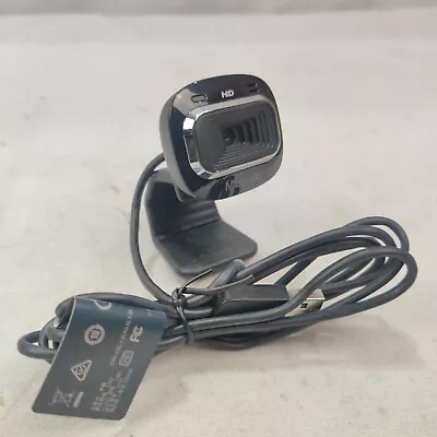 Microsoft Webcam-LifeCam For Business HD-3000 USB Black USB Port Model 1492 720p • $12.69