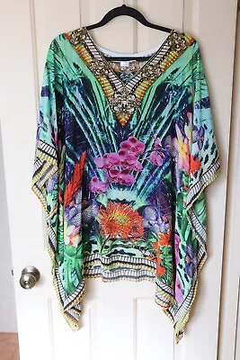 Silk Island Brand Kaftan - Beautiful 100% Silk Designer Kaftan • $150