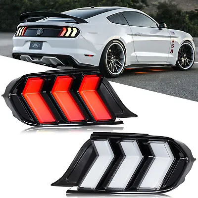 LED Tail Lights For Ford Mustang 2015-2023 S550 GT Sequential Euro Rear Lamps • $499.99