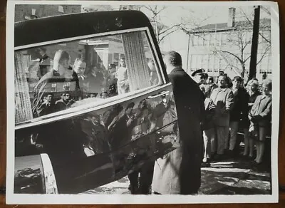Original Vintage Photo Mob Boss Funeral Vito Genovese Casket Into Hearse 1969. • $80