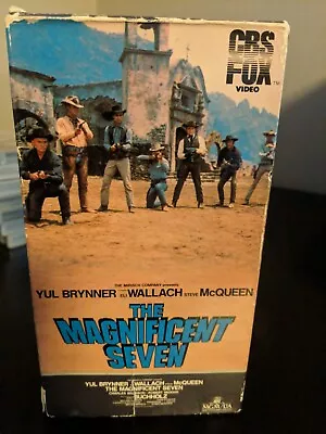 THE MAGNIFICENT SEVEN 1984 CBS/FOX VHS Steve McQueen *BUY 2 GET 1 FREE* • $5.95