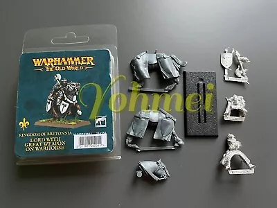 Bretonnian Lord With Great Weapon On Warhorse - Old World - Kingdom Of Bretonnia • $70