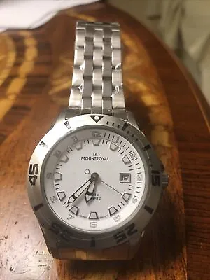 NEW Men MountRoyal Original Wrist 42mm Quartz Watch With New Battery • $70