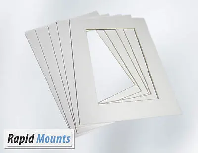 5 Pack Mounts For Pictures  / Photo Frames- White Core Board. Various Sizes • £5.50