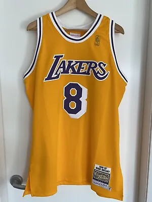 Mitchell & Ness KOBE BRYANT 1996-97 GOLD L.A LAKERS AUTHENTIC JERSEY 44 A$399.95 • $259.95