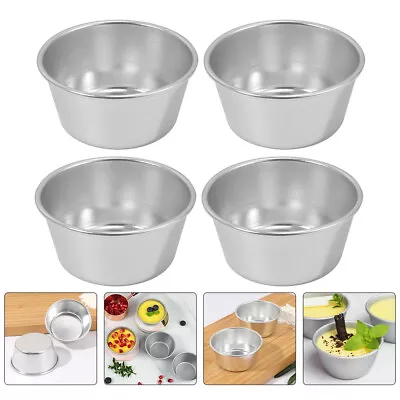 £5.65 • Buy 4Pcs Pudding Moulds Muffin Case Baking Tins Bake Cake Cup Baking Tart Tins