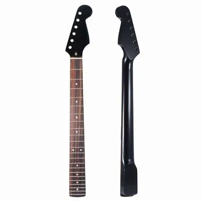 Black Maple Electric Guitar Neck 22 Frets Rosewood Fingerboard For ST Strat Part • $58.99