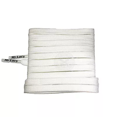 Mr Lacy Runnies - Flat White Running Shoelaces (120cm Length | 7mm Width) • £5.49