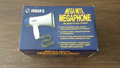 NIB Jobar's Mega Mite Megaphone Voice & Siren Bull Horn JB3430 Jobar • $12