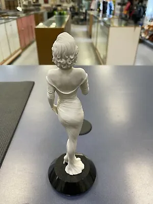 Franklin Mint White Reflections Marilyn Monroe Statue 11  Tall Marble Base 1273/ • $174.99