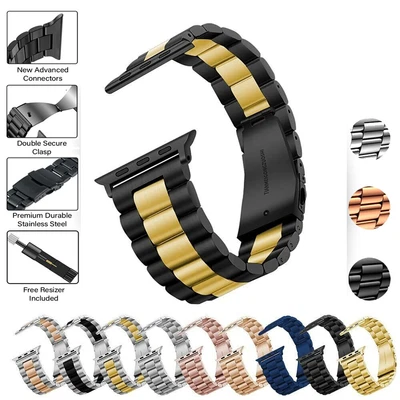 $8.79 • Buy For Apple Watch IWatch Band 8 7 6 5-2 SE 38/41/40/42/44/45/49mm Stainless Steel