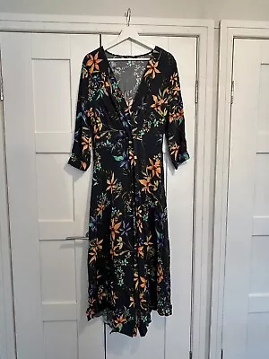 Kaleidoscope Floral Maxi Dress - Worn Once - Size 16  • £7.99