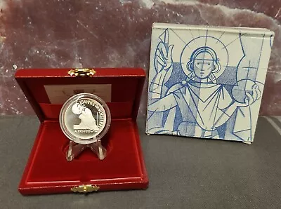 Vatican 5000 Lire 2001 Easter Silver Commemroative (km# 340) Proof Low Mintage • $45