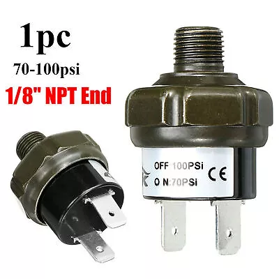 1/8  NPT Air Compressor Tank Pressure Control Switch 70psi ON 100psi OFF 12V 24V • $19.98