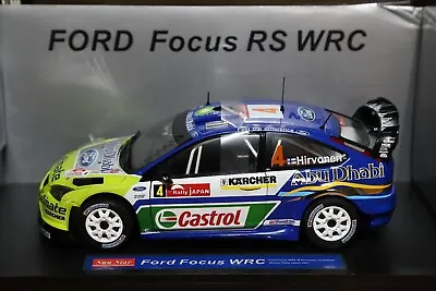 1:18 Sunstar Ford Focus RS WRC Rally Japan 2007 Winner Hirvonen  3924 • £65