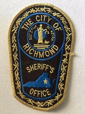 Virginia Police -  City Of Richmond Sheriff  VA  Police  Patch • $1.25