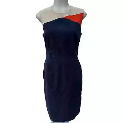 PREEN By Thornton Bregazzi Colorblock Sleeveless Sheath Dress Size Large Blue • $50