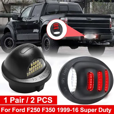 2x For Ford F150 F250 F350 Accessories RED TUBE LED Rear License Plate Tag Light • $11.98