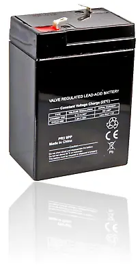 £9.94 • Buy Rechargeable Battery 6 Volt Torch Battery Sealed Lead Acid 4.5AH 6V 4.0