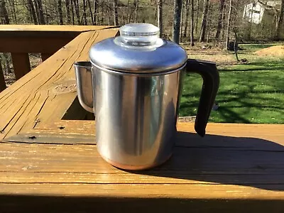 Vintage Revere Ware Stove Glass Top Percolator Coffee Pot  4-6 Cup • $35