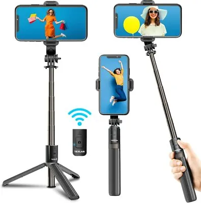 Texlar 33  Selfie Stick Tripod With Remote Portable Bluetooth IPhone Android • $12.99