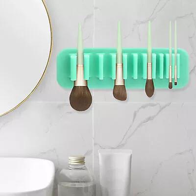 Makeup Brush Holder Long Lifespan Convenient Air Drying Makeup Brush Rack Sturdy • $14.06