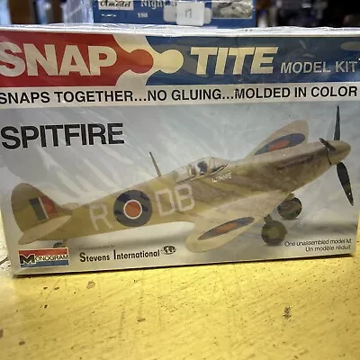 Monogram Snap Tite SPITFIRE Airplane Model Kit 85-1727 New Sealed • $24