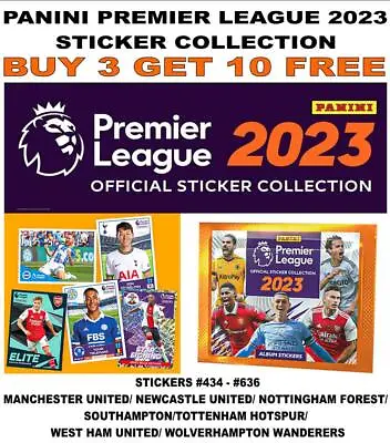 Panini Premier League 2023 Stickers Collection - #434 - #636 Man Utd - Wolves • £0.99