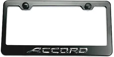 3D Accord Emblem Stainless Steel License Plate Tag Frame Cover Caps For Honda • $24.99