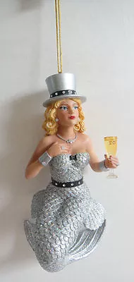 December Diamonds Mermaid MISS CHAMPAGNE - New Year Merman Mermen NEW In Box • $36.99