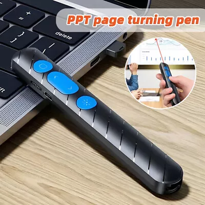 New Wireless USB Powerpoint Presentation PPT Flip Pen Laser Pointer Clicker UK • £10.55